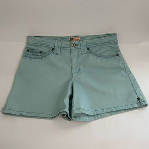 Faded Glory Stretch Women High Rise Stretch Cotton Short Teal Size 8